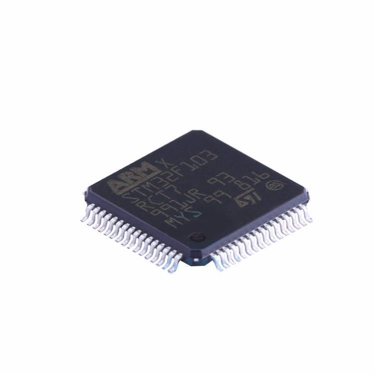 STM32F103RCT7 LQFP-64 성분 배포 새로운 원형 검정 집적 회로 칩 IC STM32F103RCT7