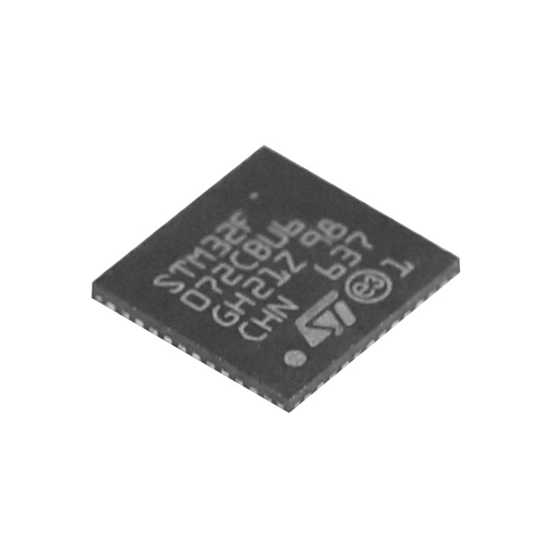 STM32F072CBU6 UFQFPN-48 성분 배포 새로운 원형 검정 집적 회로 칩 IC STM32F072CBU6