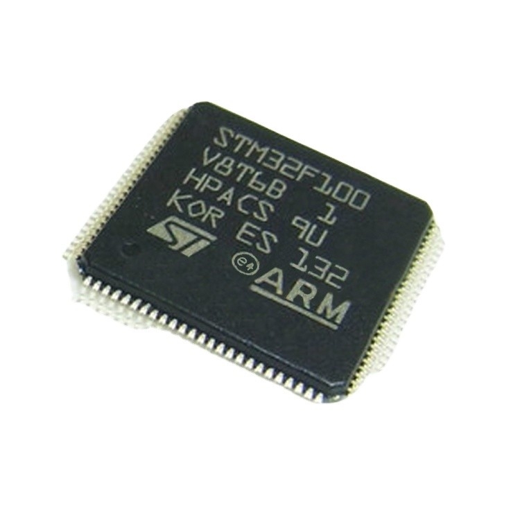 주식 마이크로컨트롤러 IC MCU 32BIT 64KB 플래시 100LQFP 집적 회로 IC 칩 STM32F100V8T6B에서