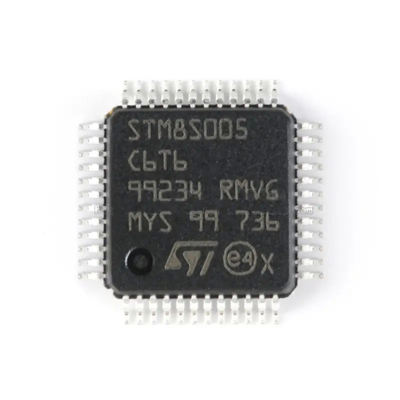 주식 마이크로컨트롤러 MCU 8비트에 STM8S STM8 CISC 32KB는 3.3V/5V 48-핀 LQFP 전자 구성품 STM8S005C6T6을 번쩍입니다