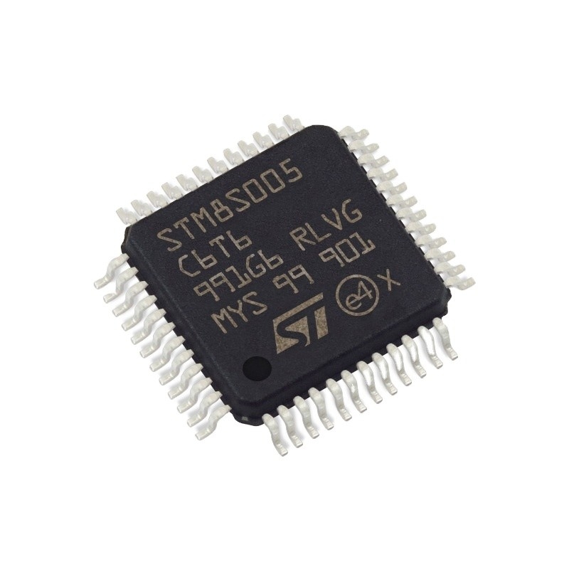 주식 마이크로컨트롤러 MCU 8비트에 STM8S STM8 CISC 32KB는 3.3V/5V 48-핀 LQFP 전자 구성품 STM8S005C6T6을 번쩍입니다