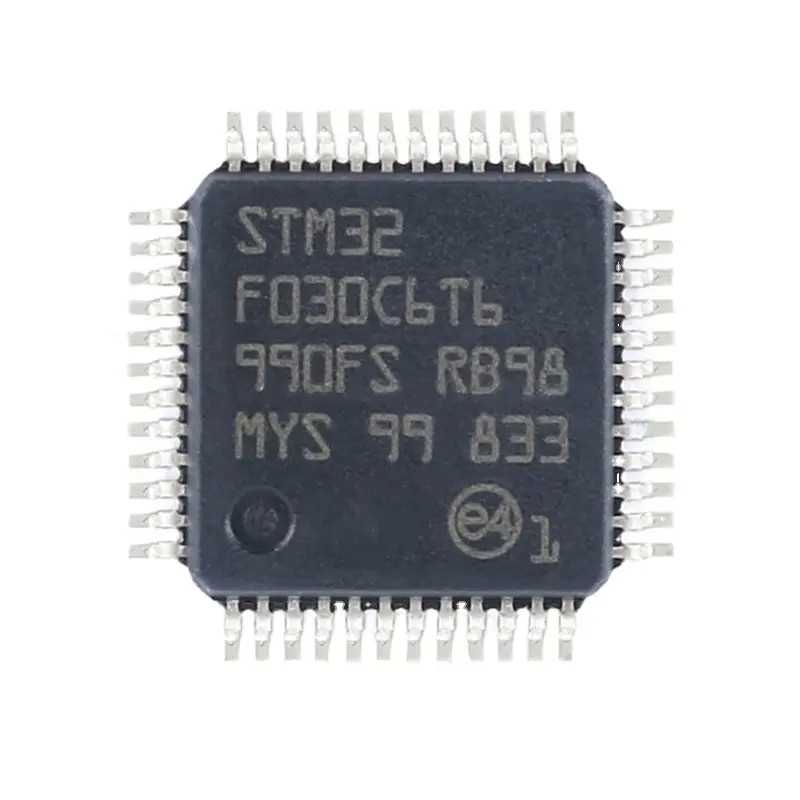 주식 마이크로컨트롤러 IC MCU 32BIT 32KB 플래시 48LQFP 전자적 구성하는 집적 회로 BGA 칩 STM32F030C6T6에서