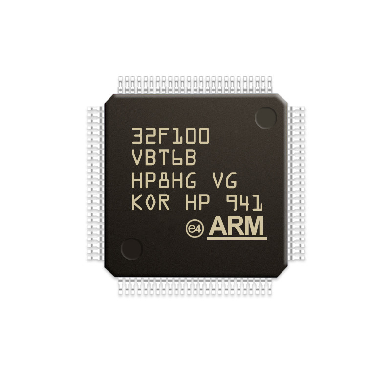 백화점 전자 구성품 집적 회로 MCU 마이크로컨트롤러 LQFP100 STM32F100VBT6B의 크황리춘스인위안 STM32F100VBT6B 품질