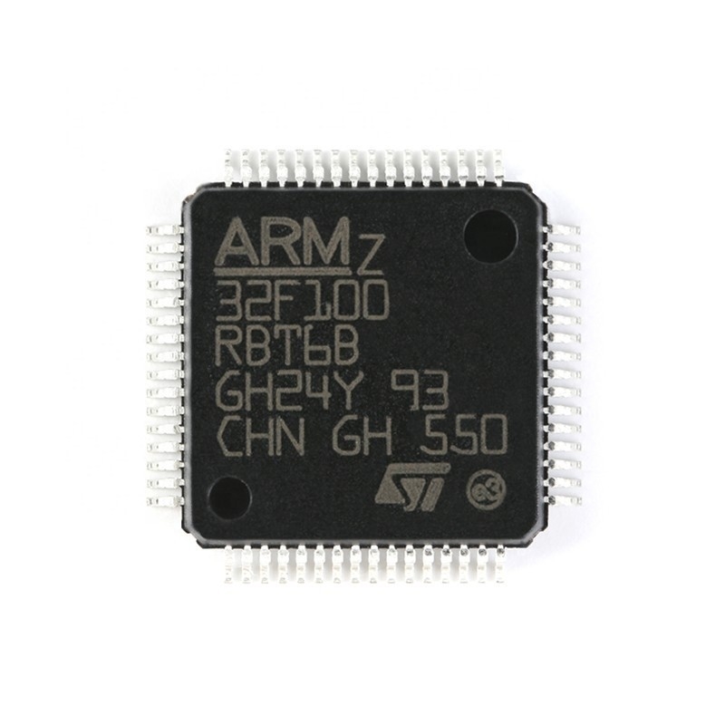 새로운 크황리춘스인위안과 원래 IC MCU 32BIT 128KB 순간 부품 전자 64LQFP STM32F100RBT6B