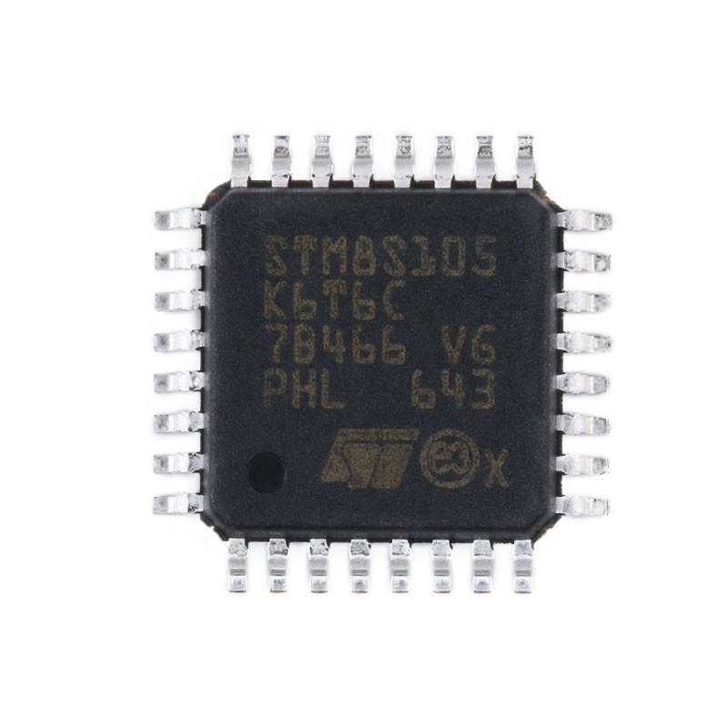 원래인 크황리춘스인위안 집적 회로 부품 전자 BOM LQFP32는 마이크로컨트롤러 IC 칩 STM8S105K6T6C를 끼워 넣었습니다