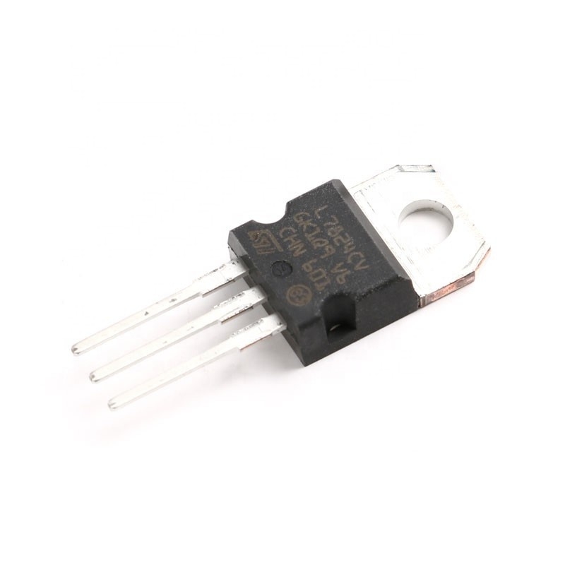 크황리춘스인위안 원형 진짜 LM7824 24V 1.5A TO-220 전기 공급 전압 조절기 칩 L7824CV