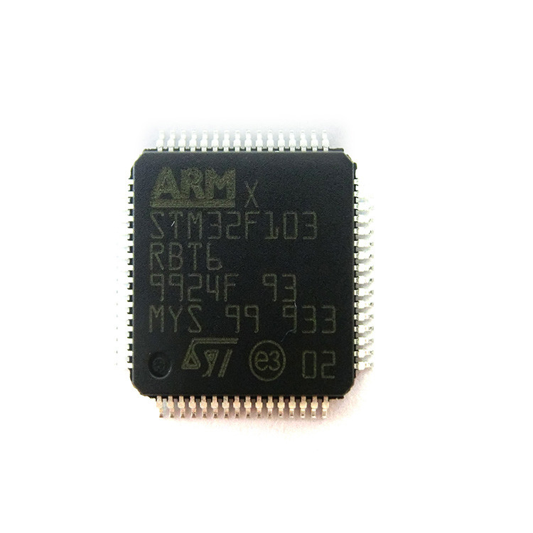 STM32F103RBT6 Mcu 32는 Stm32f1 팔 M3 Risc 128kb 플래시 2.5v/3.3v 64 핀 라이큐프피 Ic를 물었습니다