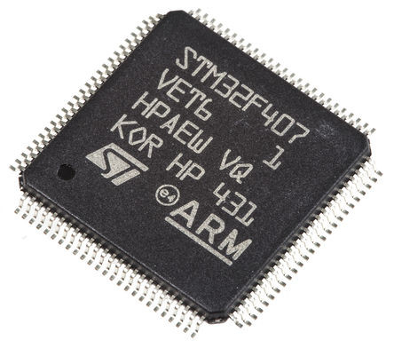 원래 확실한 STM32F407VET6 마이크로컨트롤러 팔 Cortex-M4 168MHz/512KB 플래쉬램 : 196KB IC